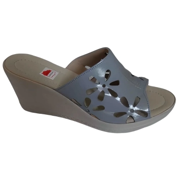 BnW Skórzane szerokie klapki